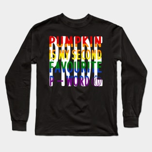 Halloween Pumpkin P Word Pride LGBT Gay Lesbian Long Sleeve T-Shirt